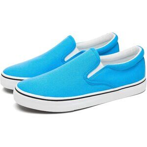 〽️Closed Toe Loafers Sneakers Men's Light Blue Canvas Slip On Lightweight